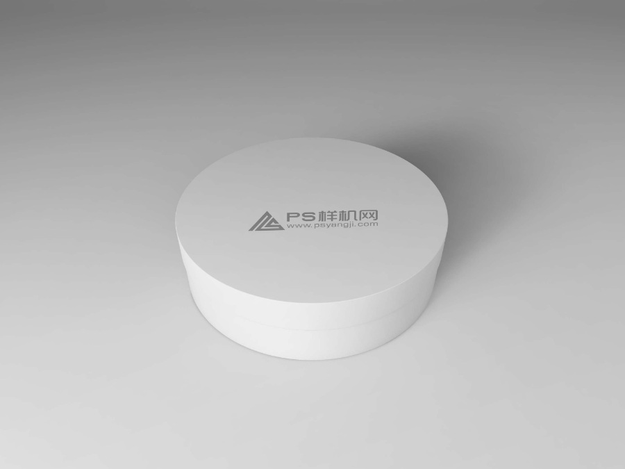 圆形包装盒设计ps样机素材