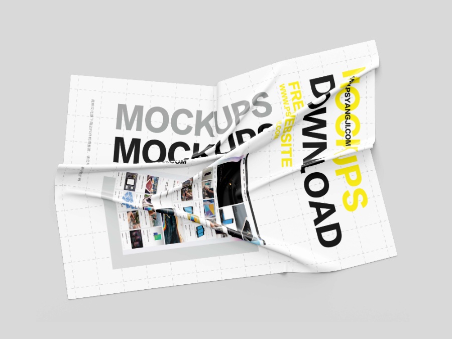 7款潮流mockups皱纹布料ps样机(登陆免费下载,不会用请留言)