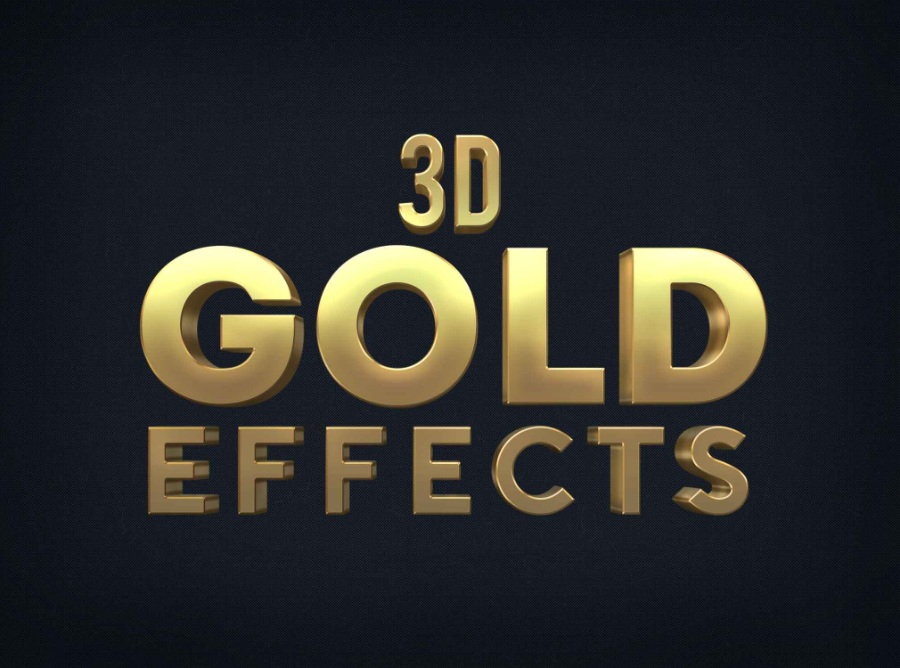 3d效果的18k金ps样机素材打包下载