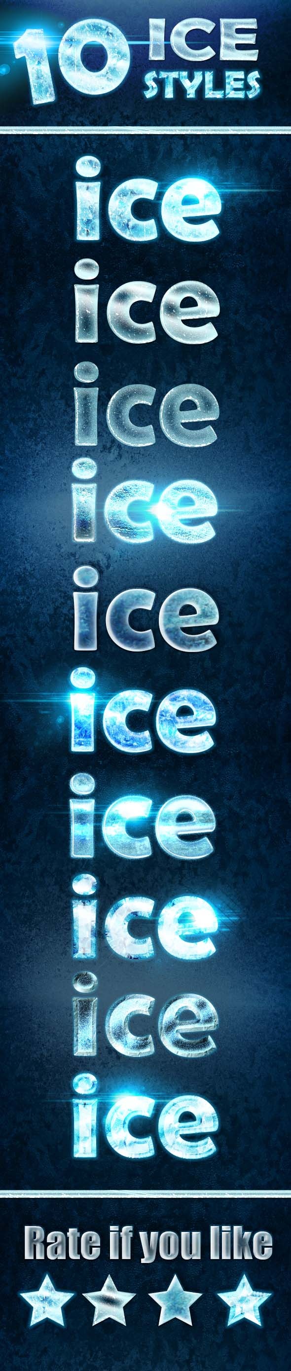 冰天雪地mockups场景字母特效