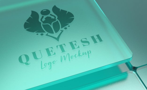 质感ps样机场景素材，用于logo设计展示的psd智能样机