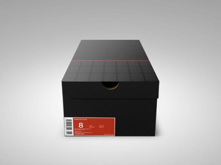 鞋盒包装公司侧面mockups效果素材
