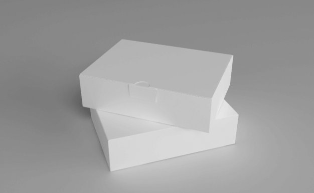 精致套盒纸箱包装效果样机psd素材