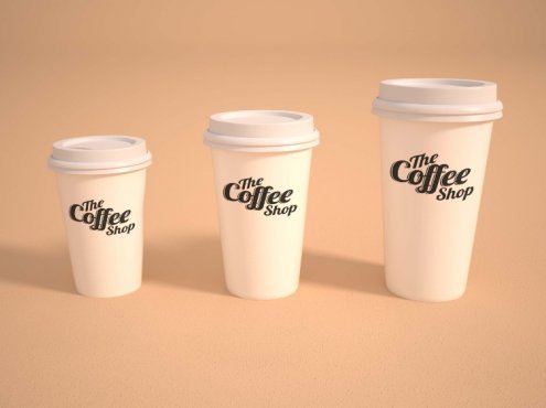 3款咖啡包装ps样机素材