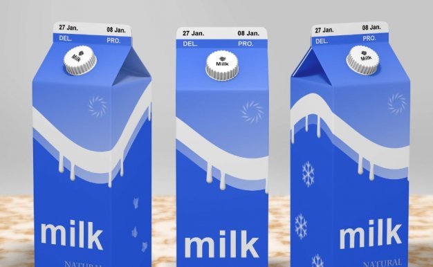 盒装牛奶包装模版