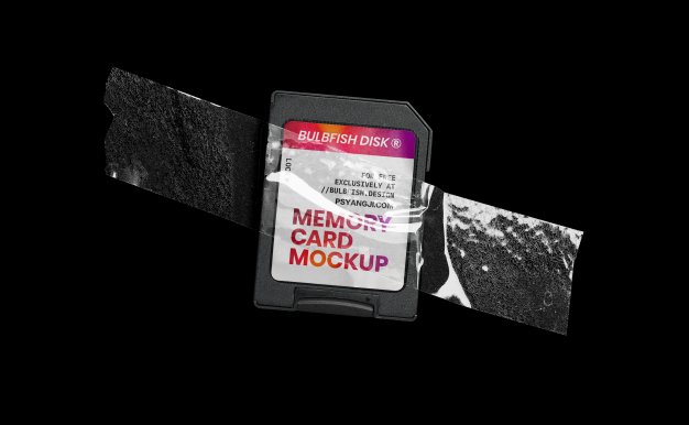 国外高级MOCKUPS,真实质感SD数码储存卡PS样机