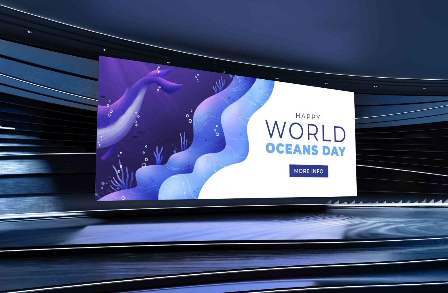 品牌发布会视频背景PS样机素材