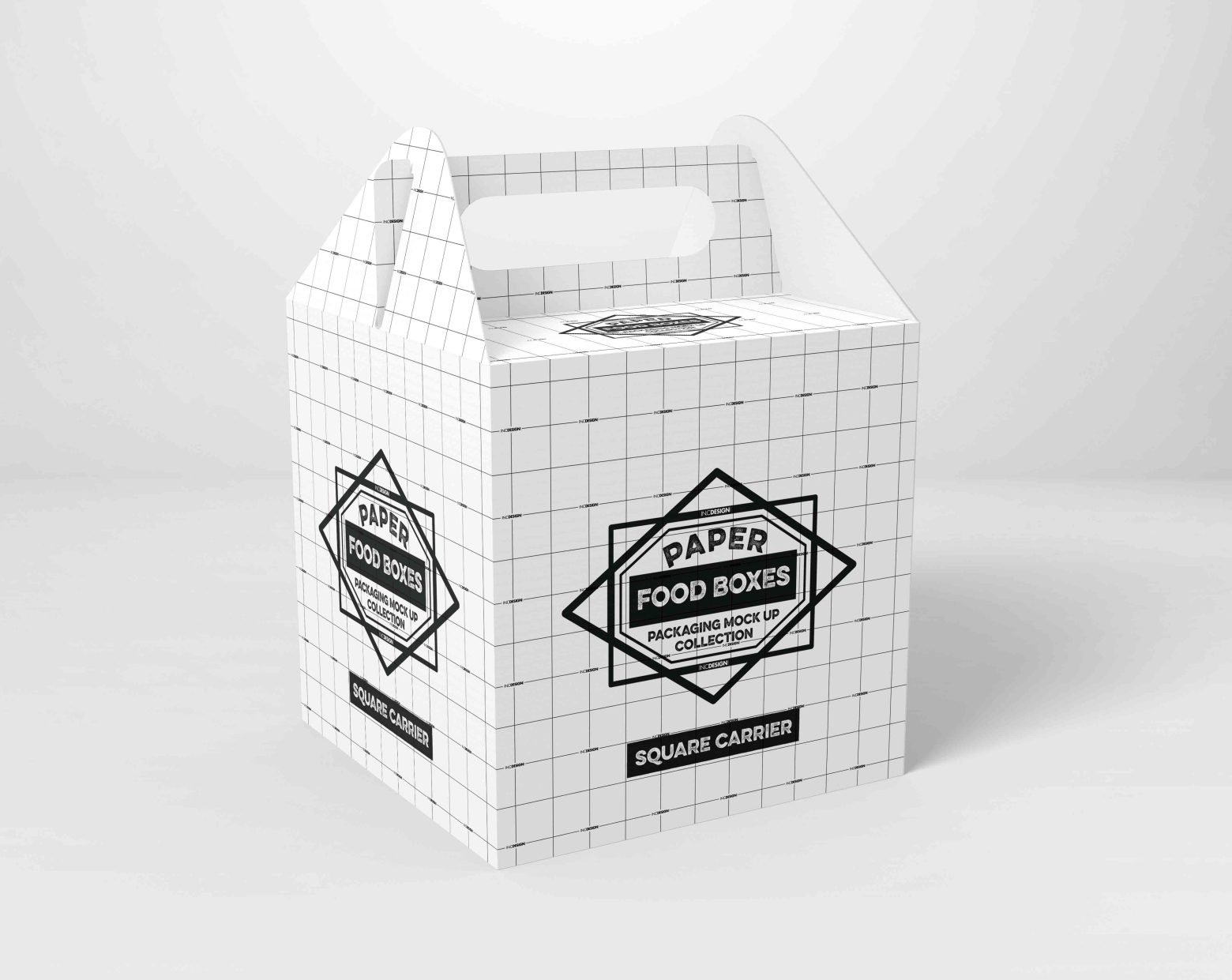 手提盒包装样机ps样机模板