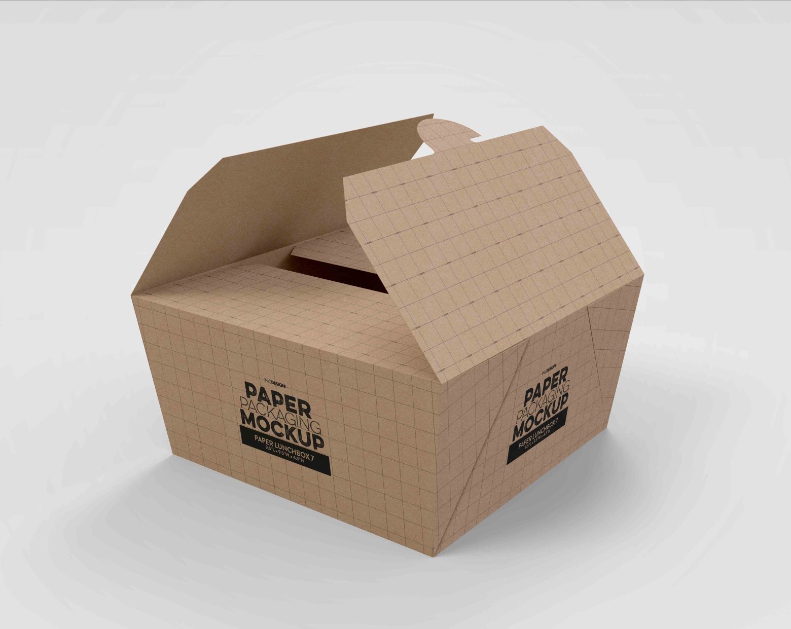 面包包装盒设计ps样机素材