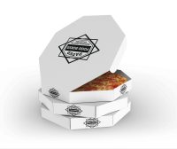 翻盖Pizza包装盒设计psd贴图