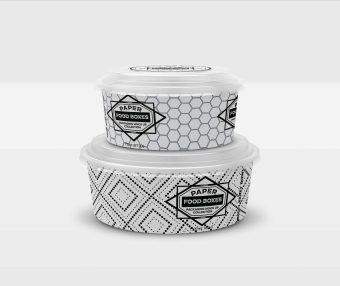 大小塑料碗外包装设计ps样机