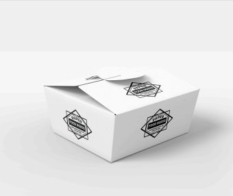 方形包装盒展开图效果ps样机