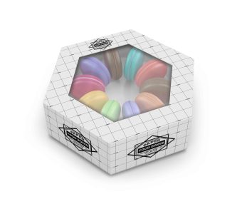 多边形开窗盒ps样机模板