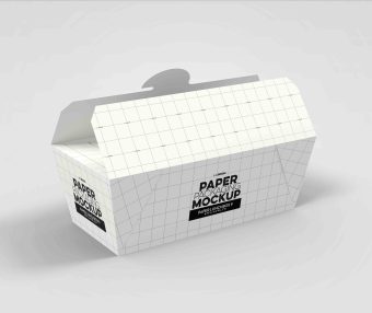 炸鸡包装盒设计ps样机