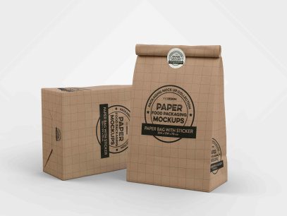 汉堡包装设计psd样机