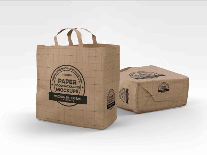 烘焙产品手提包装设计ps样机