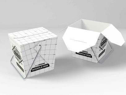 烘焙展开图包装设计ps样机