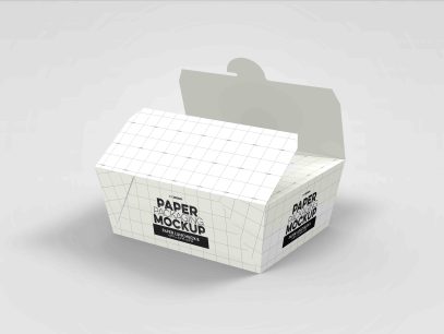 蛋挞包装盒设计ps样机模板