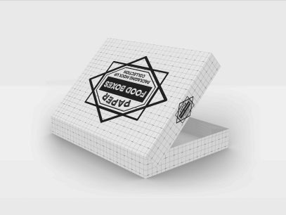 飞机盒设计ps样机素材