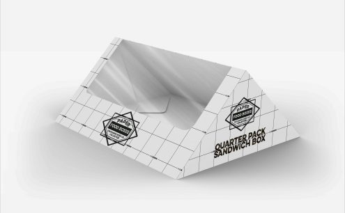 三角形开窗盒设计ps样机