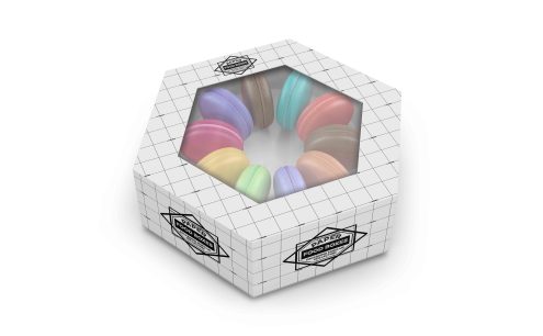 多边形开窗盒ps样机模板