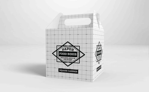 手提盒设计ps样机模型