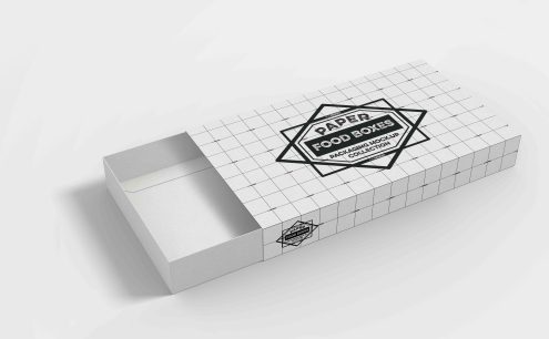 抽屉盒包装设计ps样机