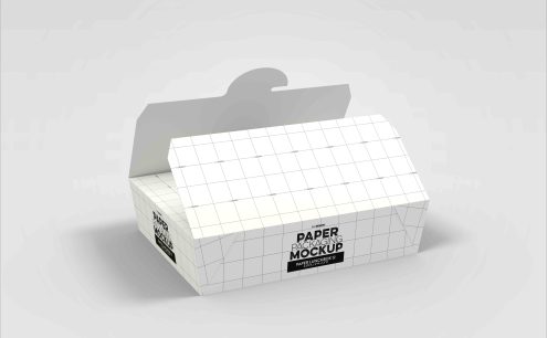 炸鸡包装盒设计ps样机模型素材