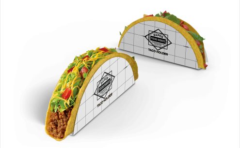 烘焙异形包装设计psd样机