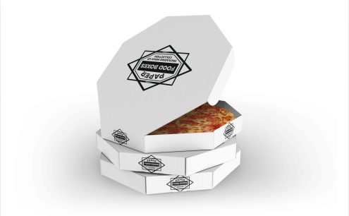 翻盖Pizza包装盒设计psd贴图