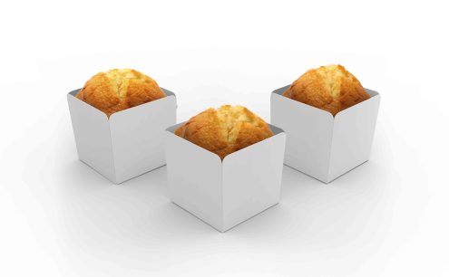 蛋糕包装盒设计psd样机模型