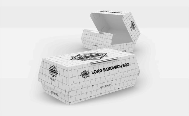 开盖天地盒包装psd样机模型