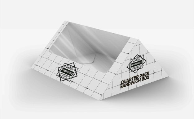 三角形开窗盒设计ps样机