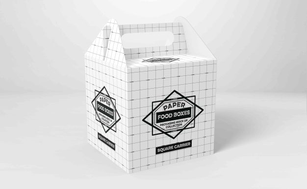 手提盒包装样机ps样机模板