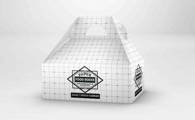 手提零食盒包装设计ps样机