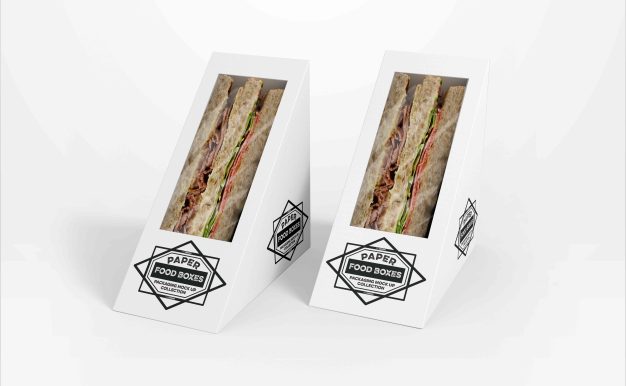 早餐三明治包装设计ps样机