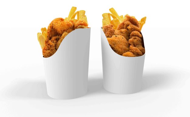 炸薯条杯包装设计psd样机素材