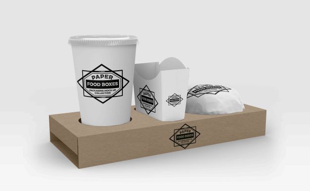 烘焙三件套包装设计ps样机