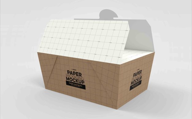 烘焙包装盒设计psd样机模型