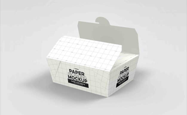 蛋挞包装盒设计ps样机模板