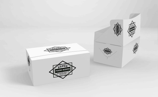 锁扣盒包装设计ps样机素材