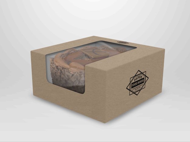 巧克力蛋糕包装设计ps样机