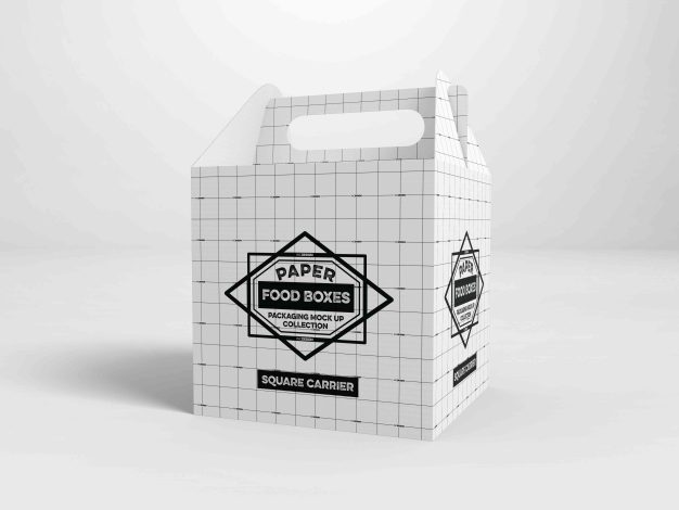 手提盒设计ps样机模型