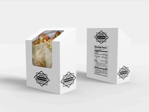 早点包装开窗盒设计ps样机