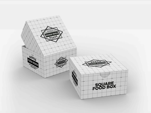 食品翻盖盒设计psd样机素材